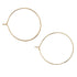 Charm Bar Hoop Earrings - Gold